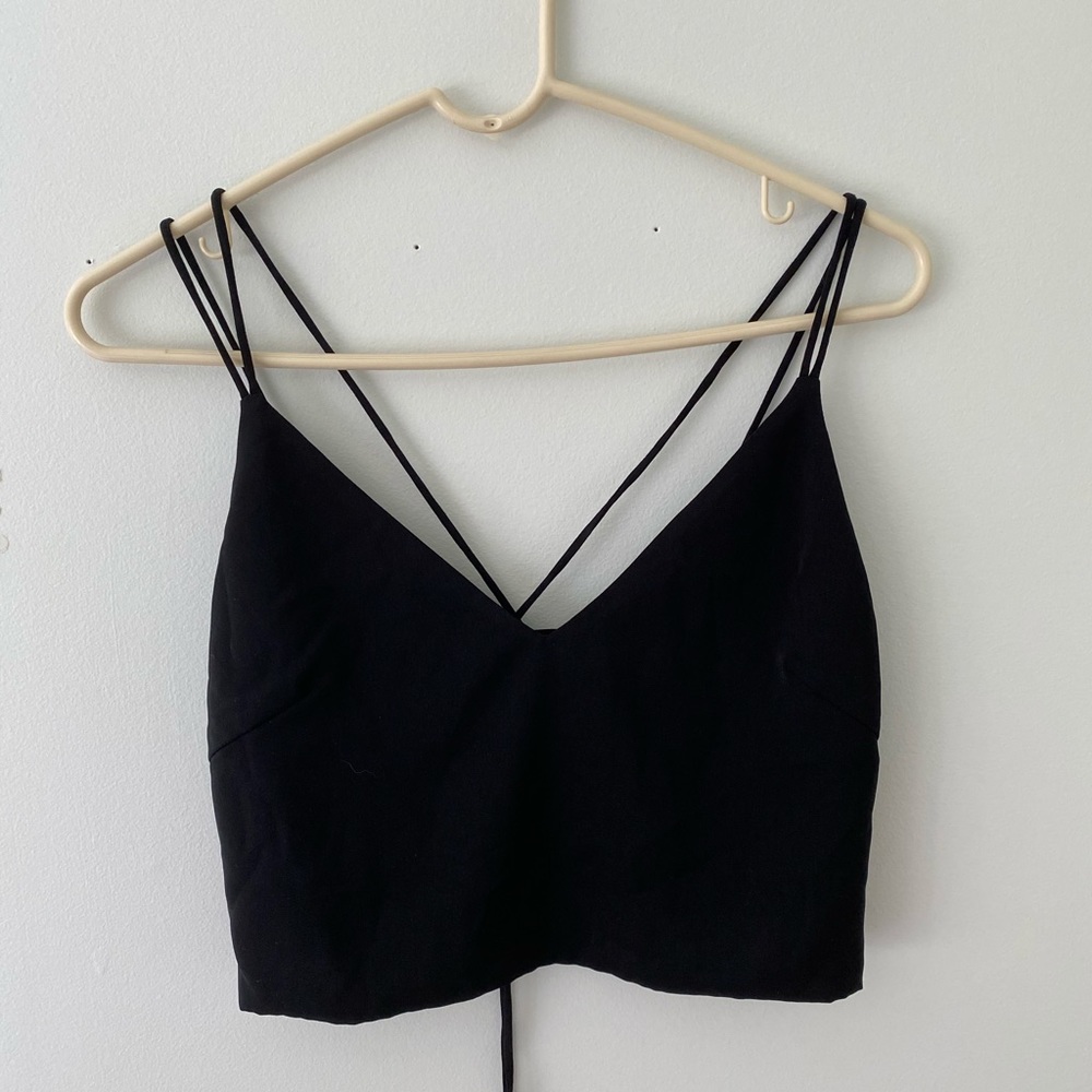 Super down Size small Black Crop Top